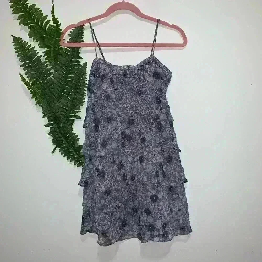 AEO Ruffle Dress Mini Purple 00 - Picture 3 of 4